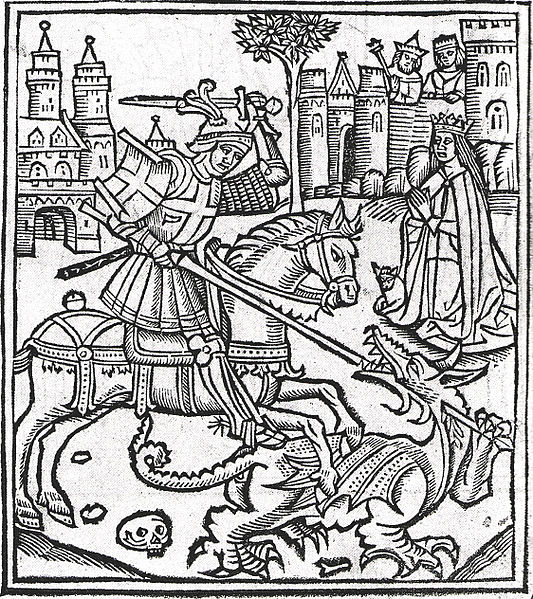 St George and the Dragon (Wikipedia, public domain)
