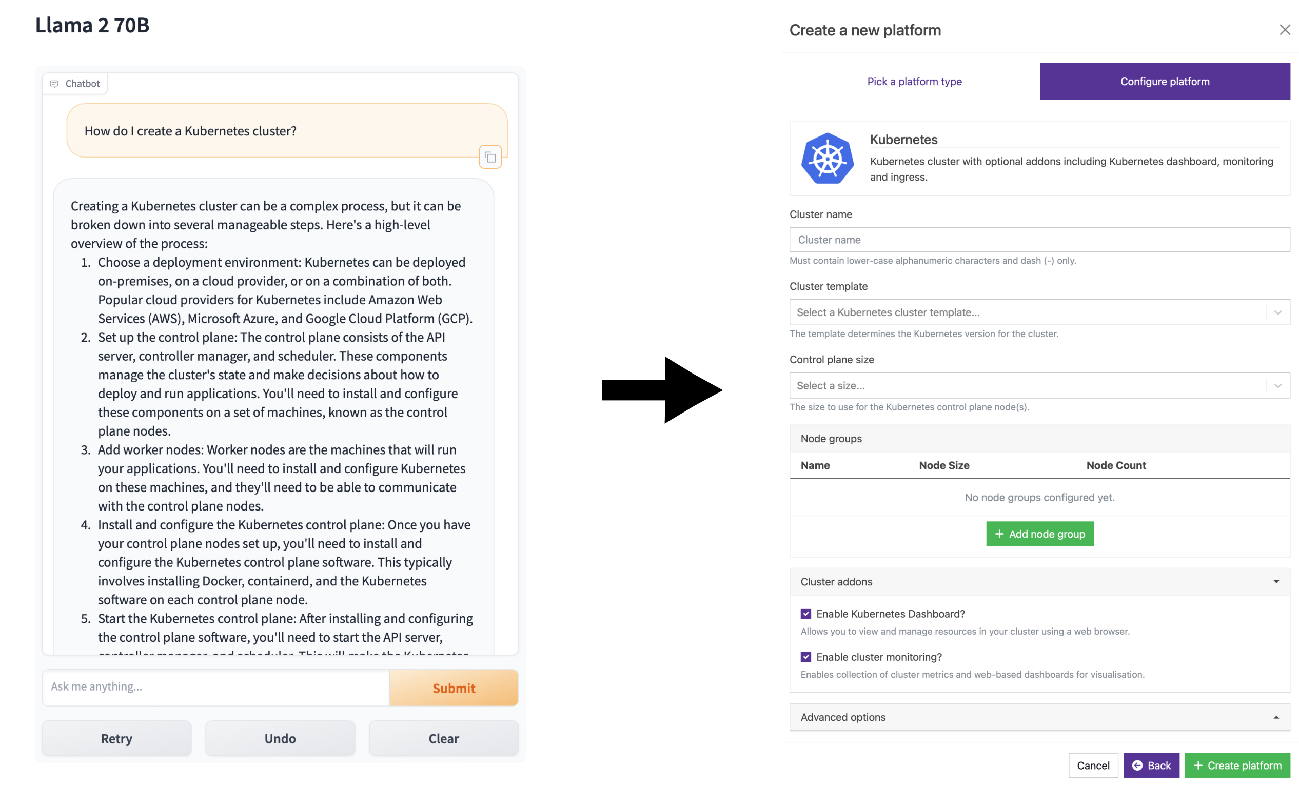 Simplified Kubernetes cluster creation