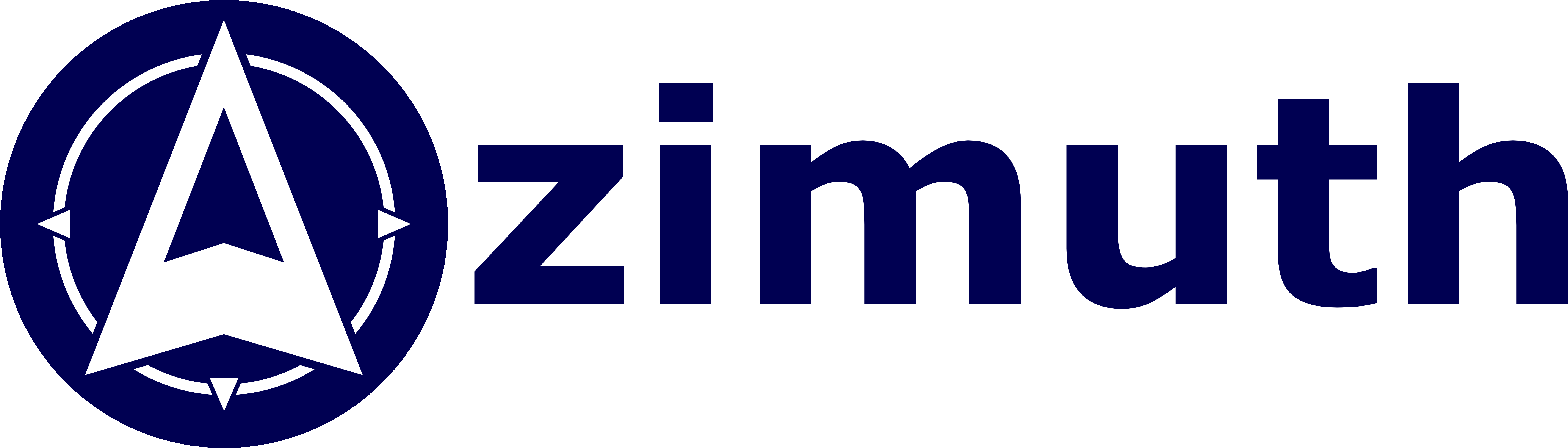 Azimuth logo in blue