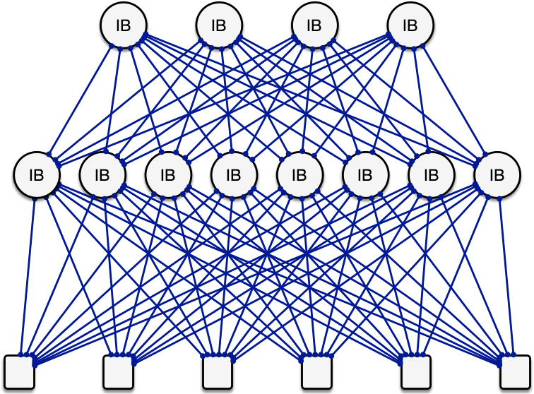Infiniband network fabric topology